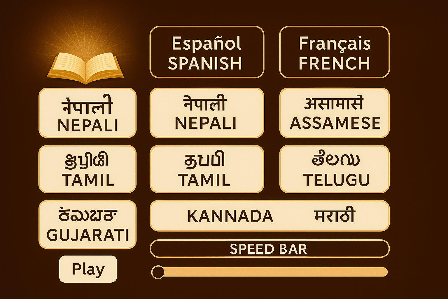 Multilingual spiritual text