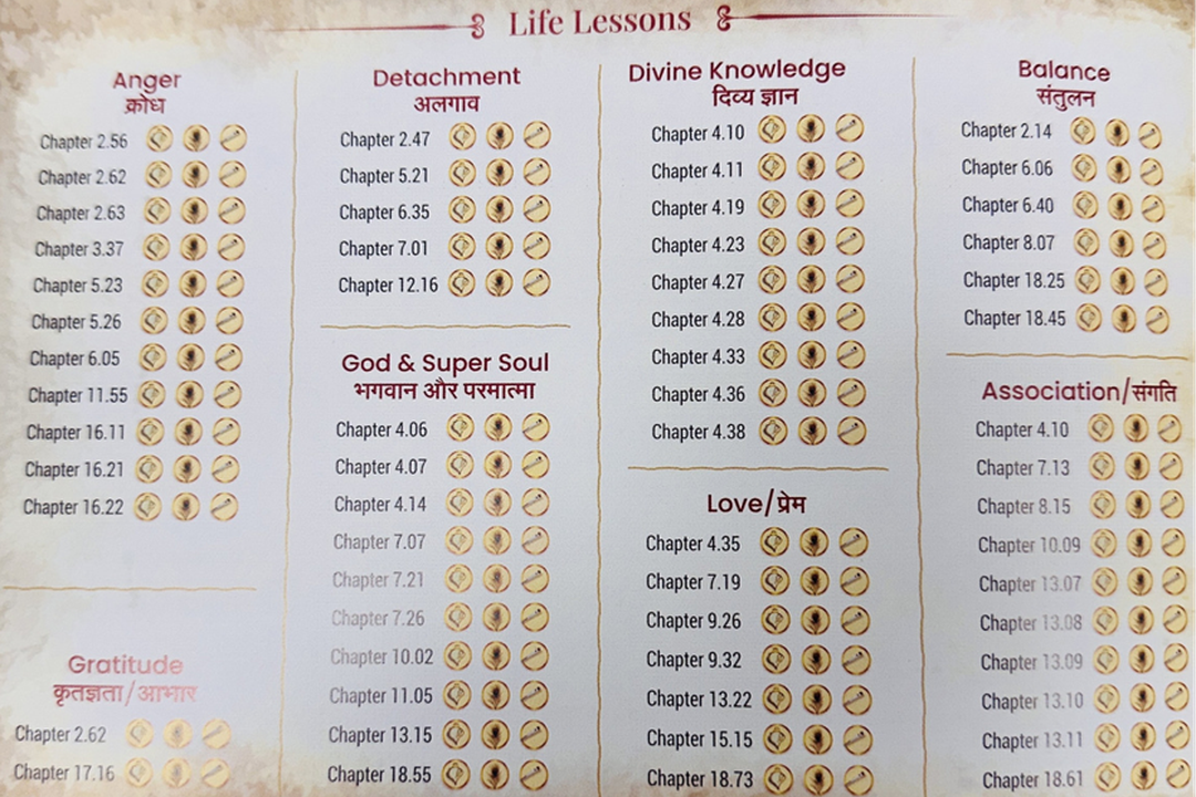 Life lessons booklet